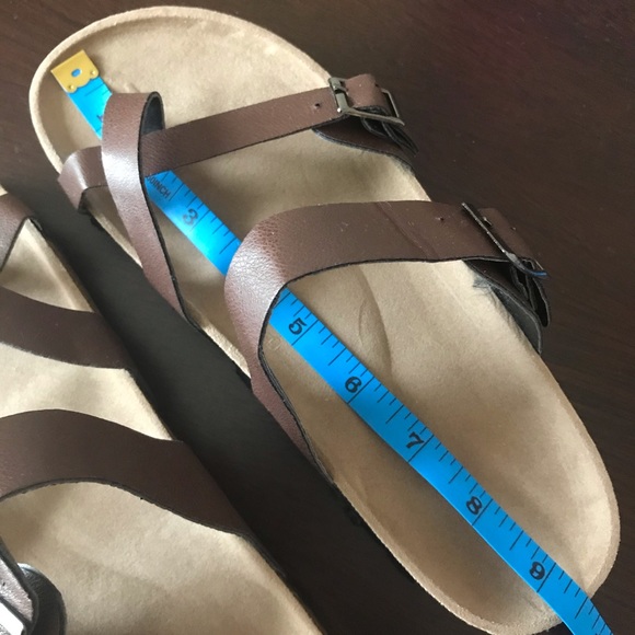 CRISSCROSS TRIPLE STRAP SANDALS w/ SOFT CORK SOLES - Picture 6 of 6